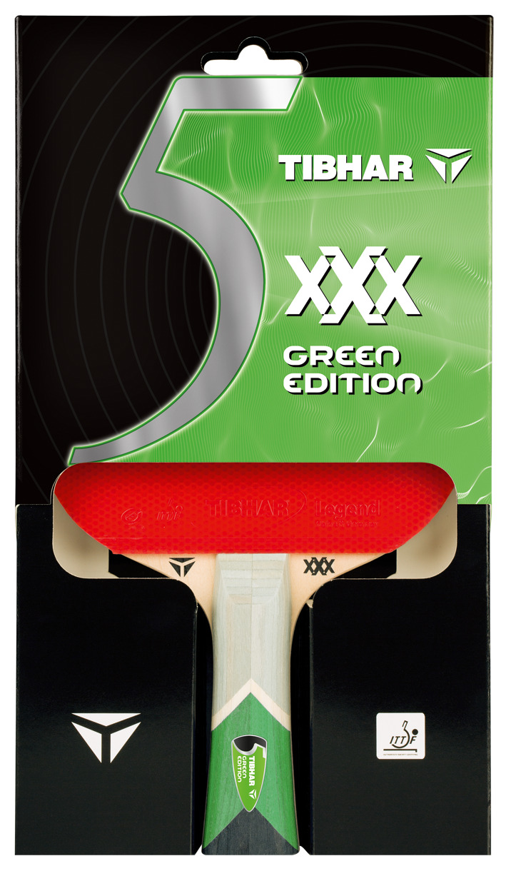 TIBHAR Galda tenisa rakete GREEN EDITION