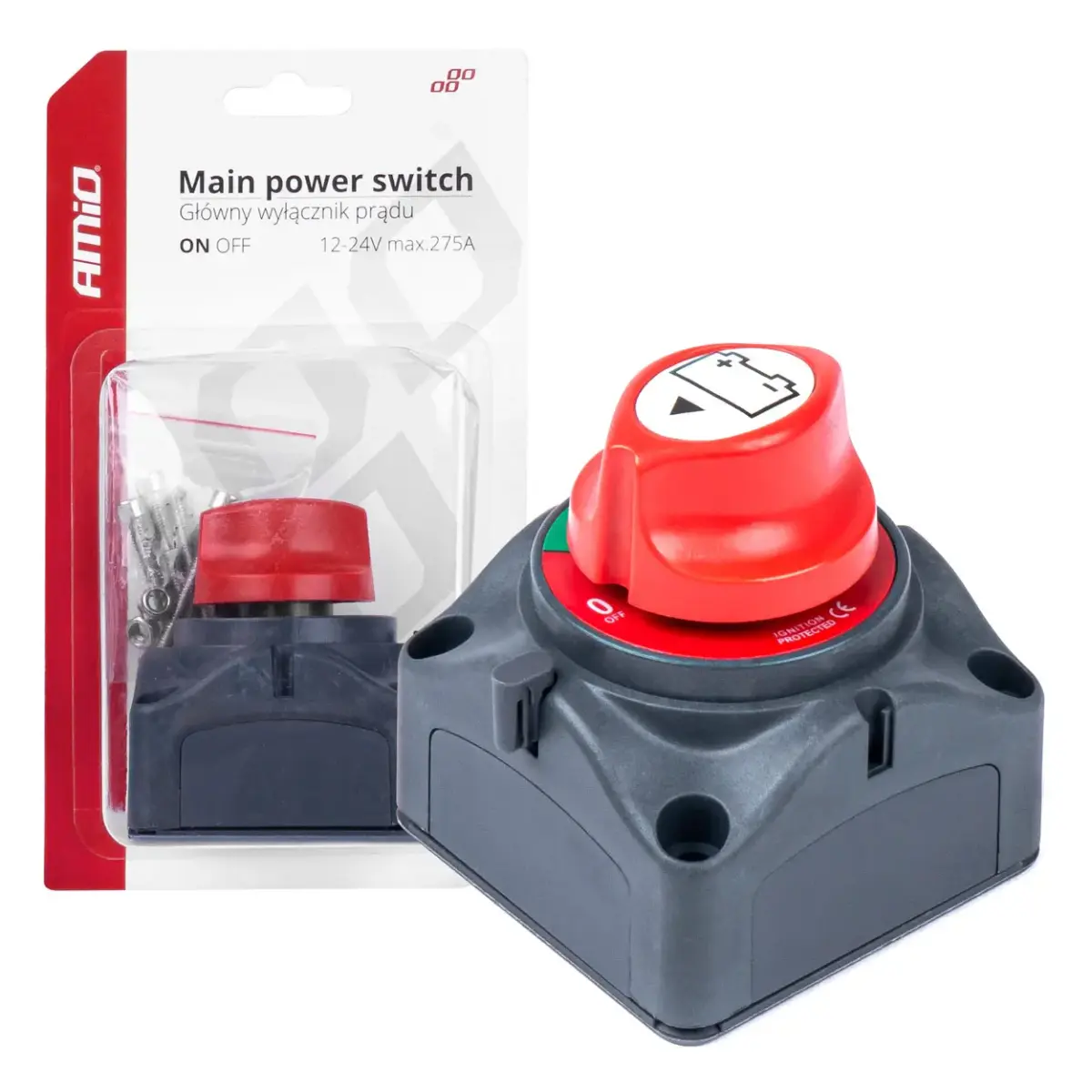 Masas slēdzis 275A 12V/24V/32V Amio 03028