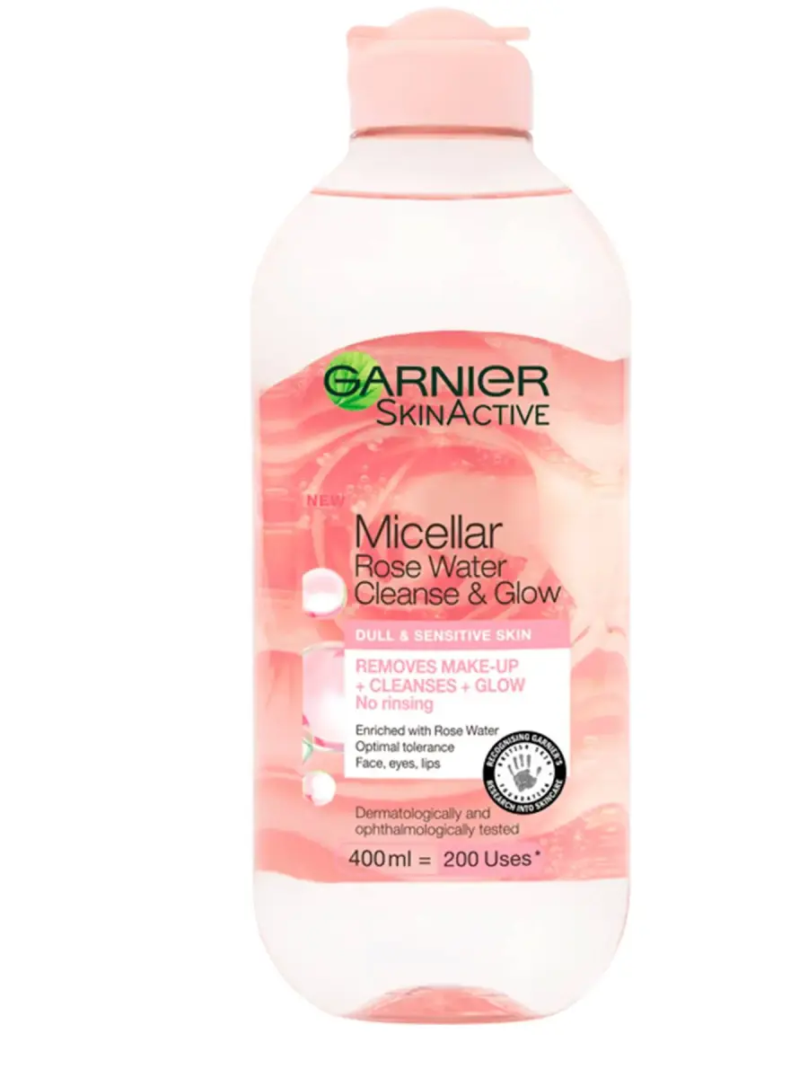 Garnier, Rose Glow, Eliminates Impurities, Micellar