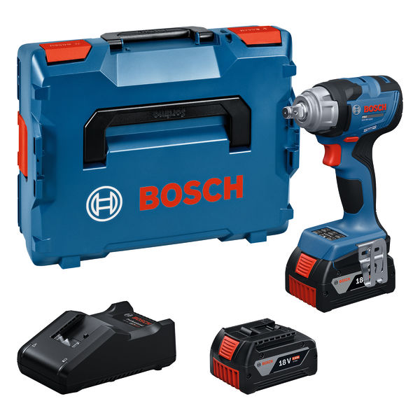 BOSCH GDS18V-330H, 2x5.0Ah, GAL 18V-40