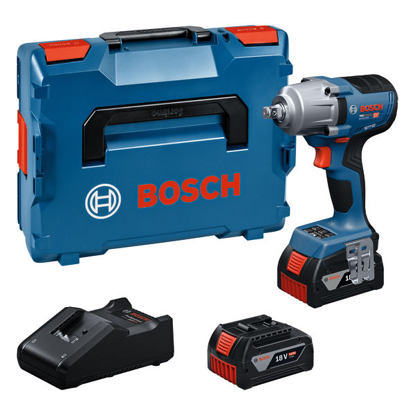 BOSCH GDS18V-450H, 2x5.0Ah, GAL 18V-40