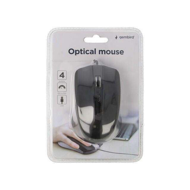 GEMBIRD MUS-4B-01 optical mouse 1200DPI |