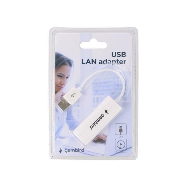 Gembird NIC-U2-02 LAN Adapteris USB 2