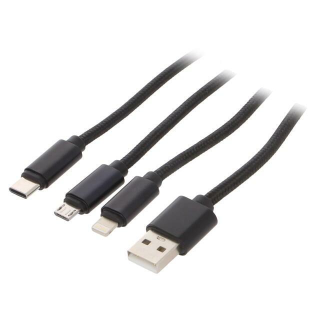 Gembird USB charging combo 3-in-1 Lightning