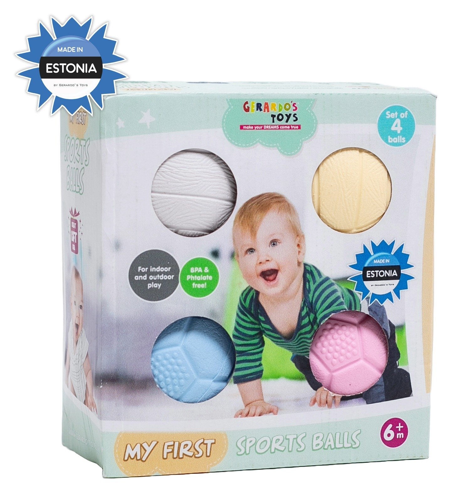 Gerardo`s Toys masāžas- sensoro bumbiņu komplekts