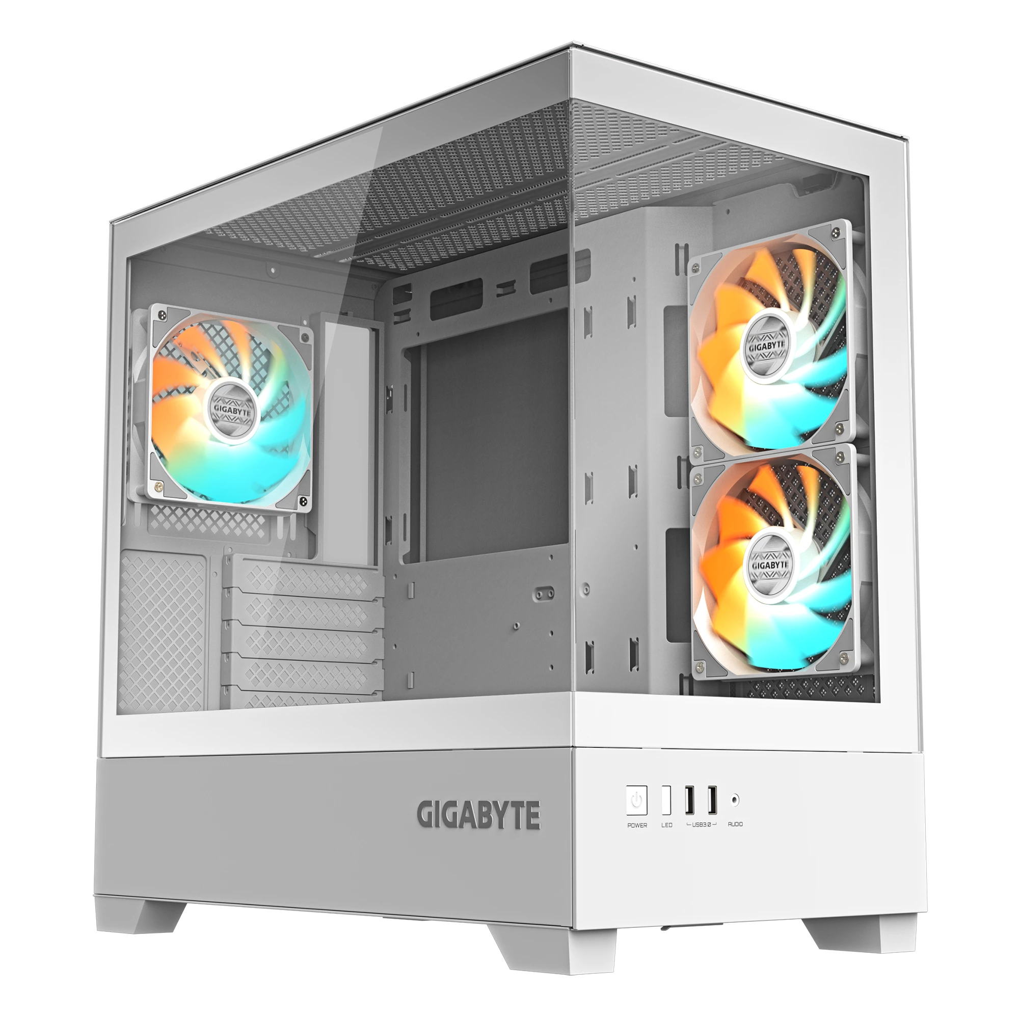 GIGABYTE C201 PANORAMIC ICE datora korpuss