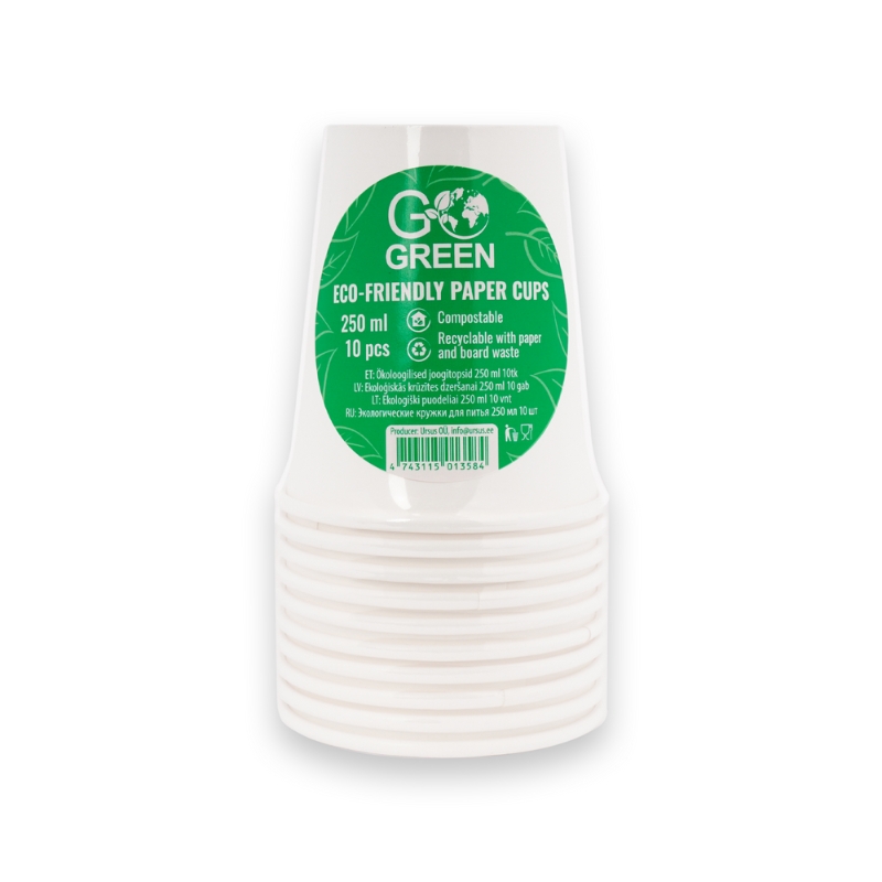 GOGREEN Glāzes ekoloģiskās Go Green 250ml