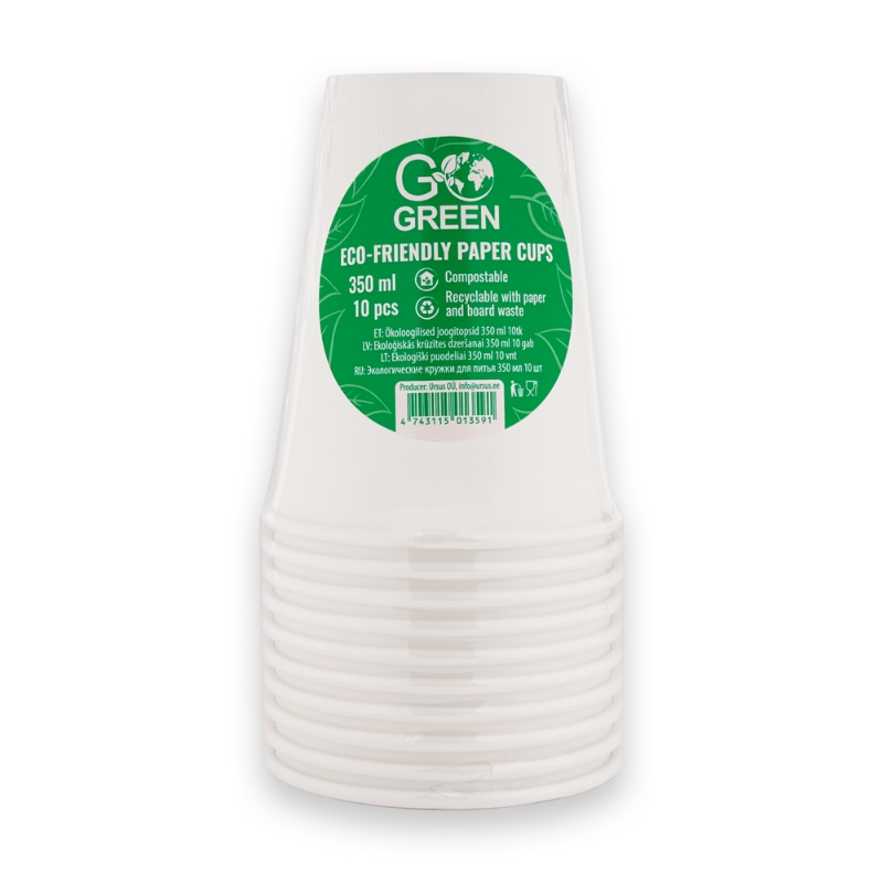 GOGREEN Glāzes ekoloģiskās Go Green 350ml