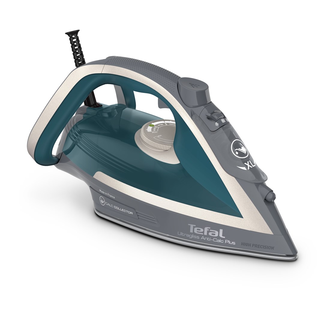 TEFAL Ultragliss Plus gludeklis, 2800W, zils/pelēks