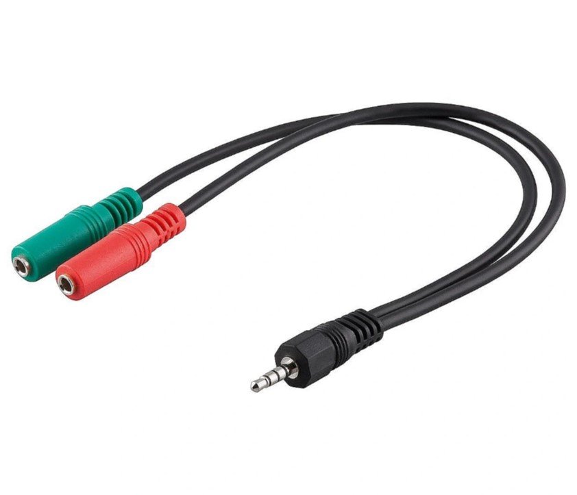 Goobay 50467 datora austiņu adapteris sadalītājs