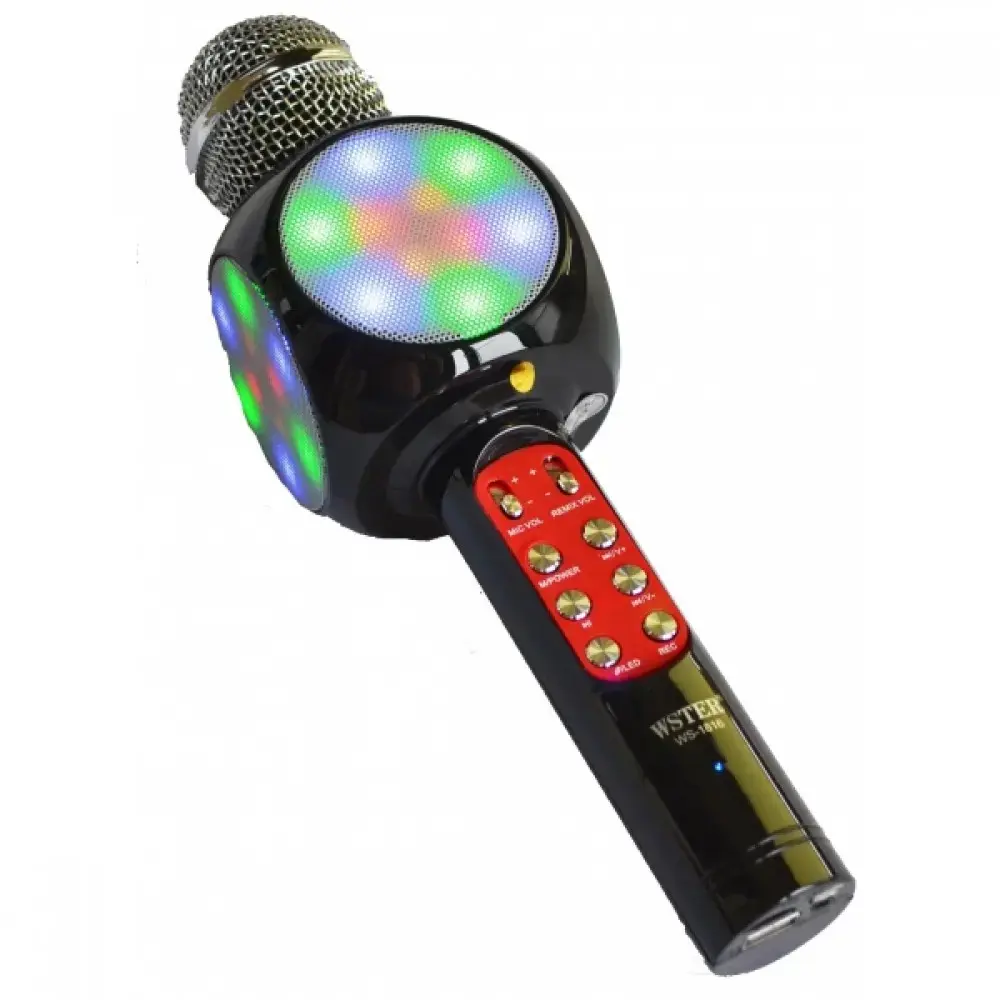 Goodbuy LED 360 karaoke mikrofons ar