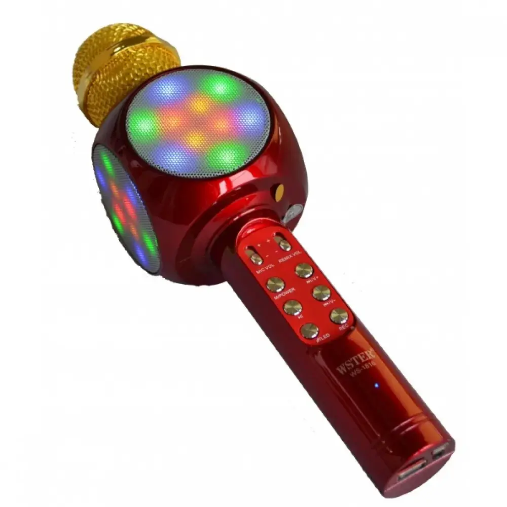Goodbuy LED 360 karaoke mikrofons ar