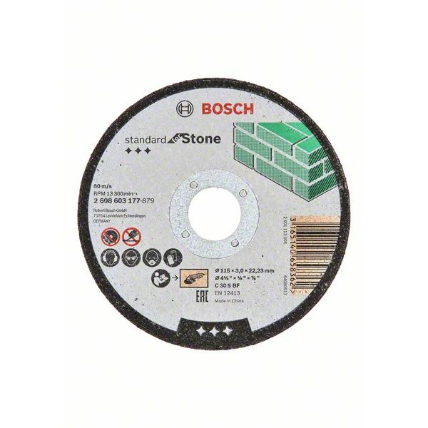 BOSCH Griešanas disks akmenim Standard 115x22x3mm