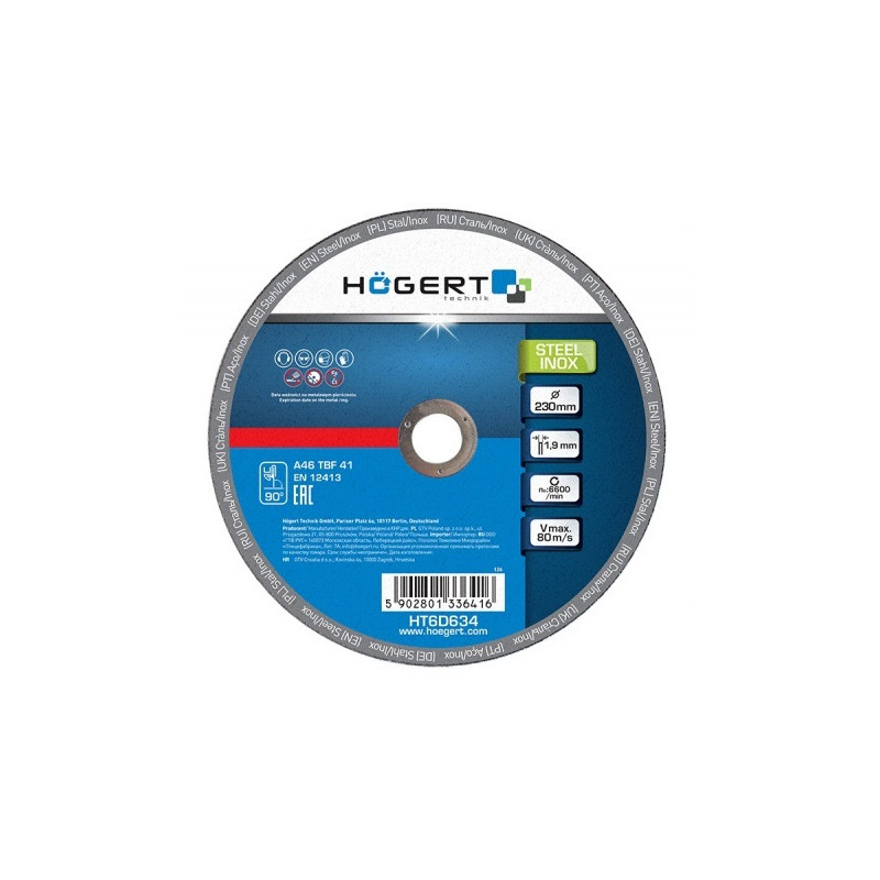 HOGERT Griešanas disks metālam 230 *