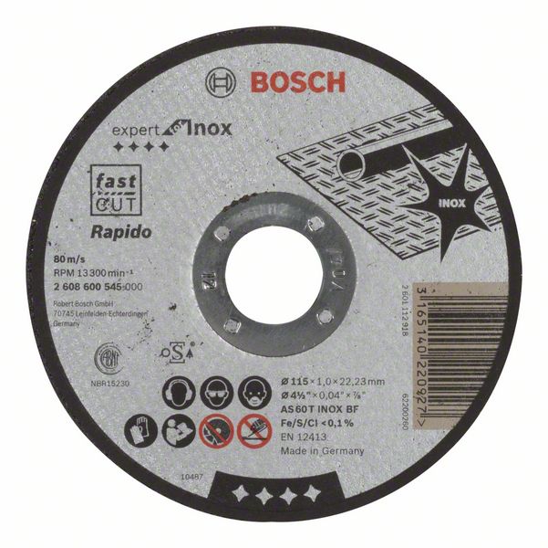 BOSCH Griešanas ripa 115x22,2x1 mm