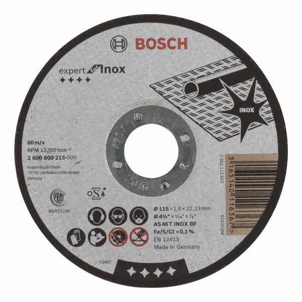 BOSCH Griešanas ripa 115x22x1,6 mm