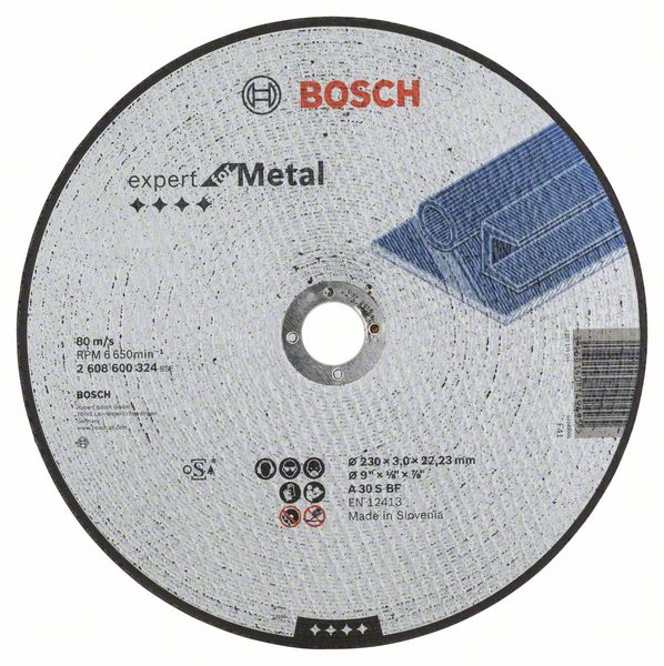 BOSCH Griešanas ripa 230x22x3 mm, metālam