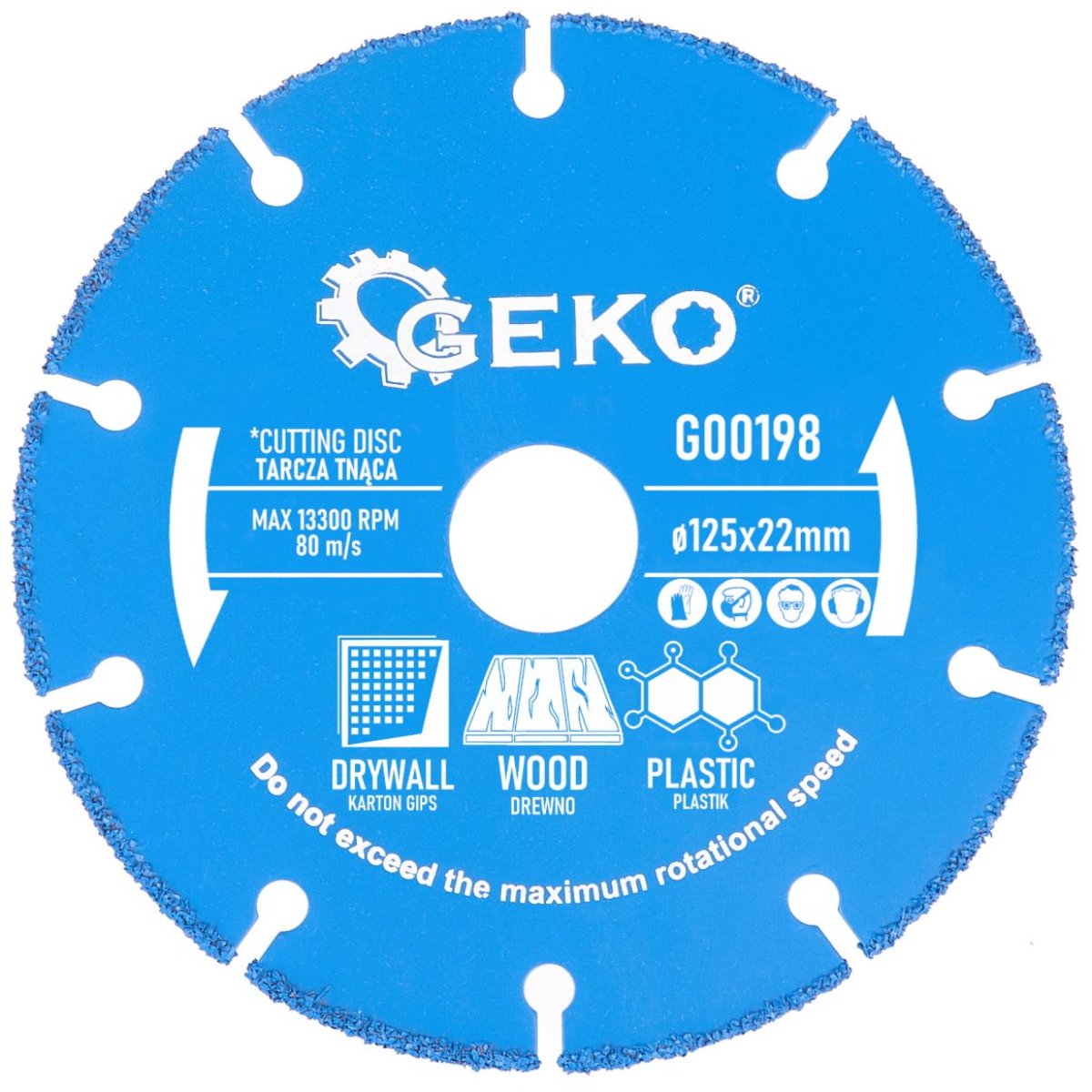 Griezējdisks 125x22mm kokām, ģipškartonām, plastm. |