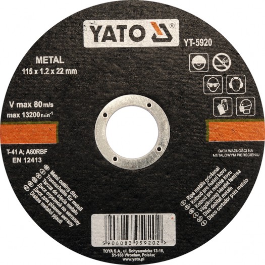 YATO Griezējdisks metālam D230x2.0x22 mm