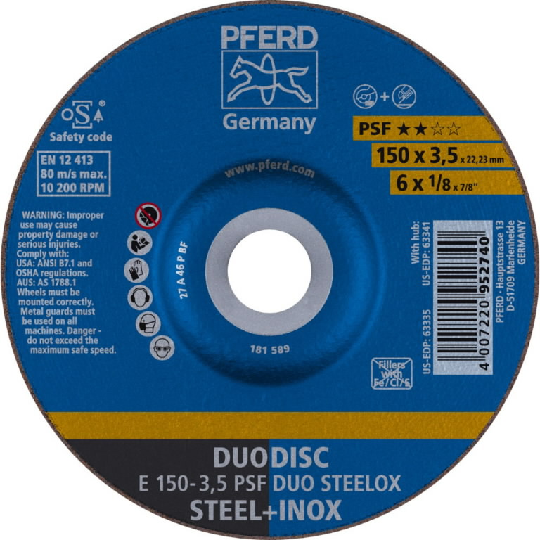 Griezējdisks un slīpdisks PSF DUO Steelox