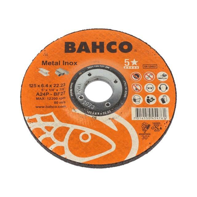 BAHCO Grinding wheel; Ø: 125mm; Disc
