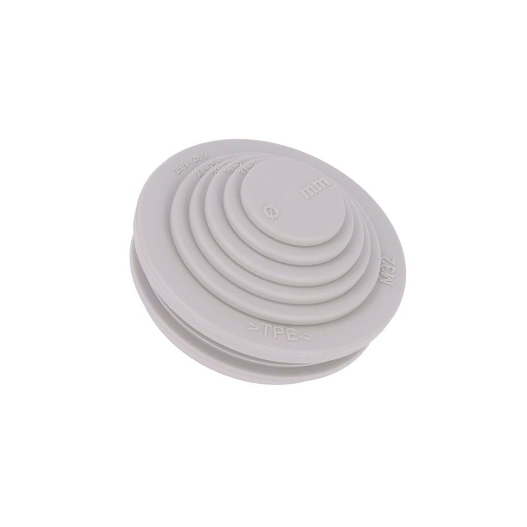 SPELSBERG Grommet; elastomer thermoplastic TPE; grey