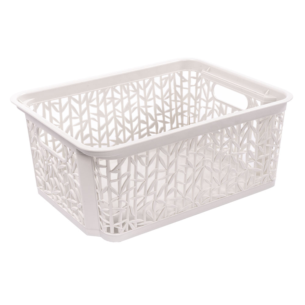BranQ Groziņš 29X22X12cm Bamboo, balts |