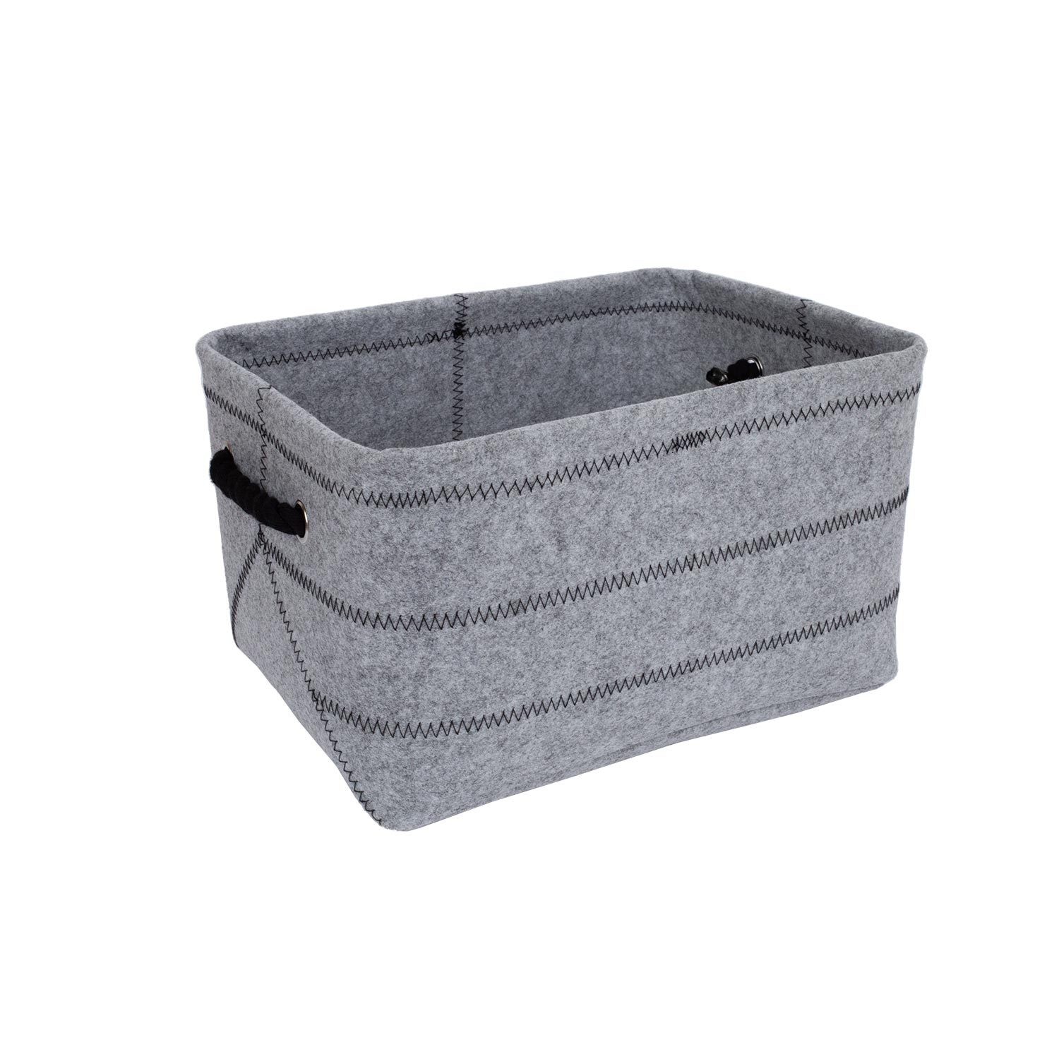 Grozs MAX FELT-3, 36x26x20cm, gaiši pelēks
