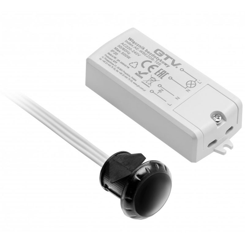 Gtv AE-WBEZDB-10S bezkontakta slēdzis, 1-polu, 500W