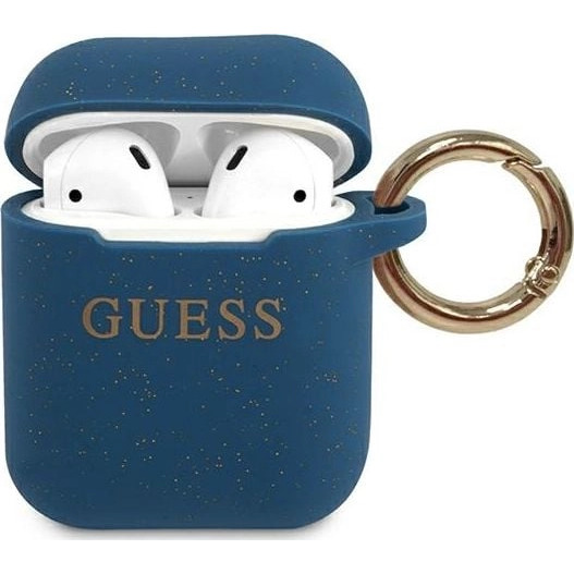 GUACCSILGLBL Guess Silicone Case for Airpods
