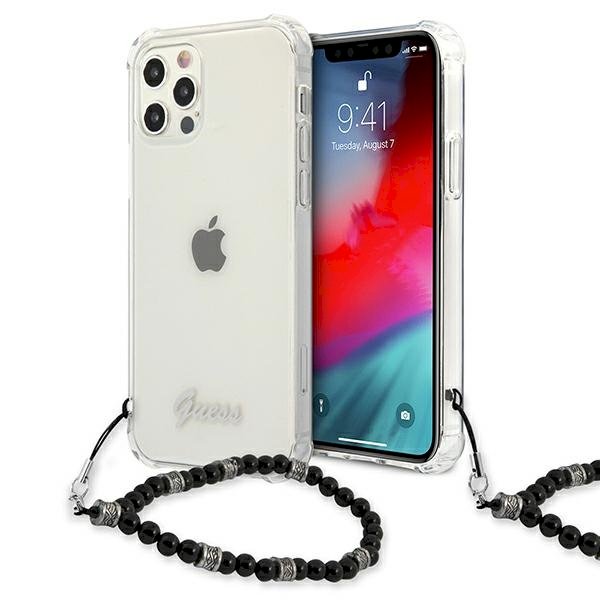 Guess GUHCP12LKPSBK Aizsargapvalks priekš iPhone 12