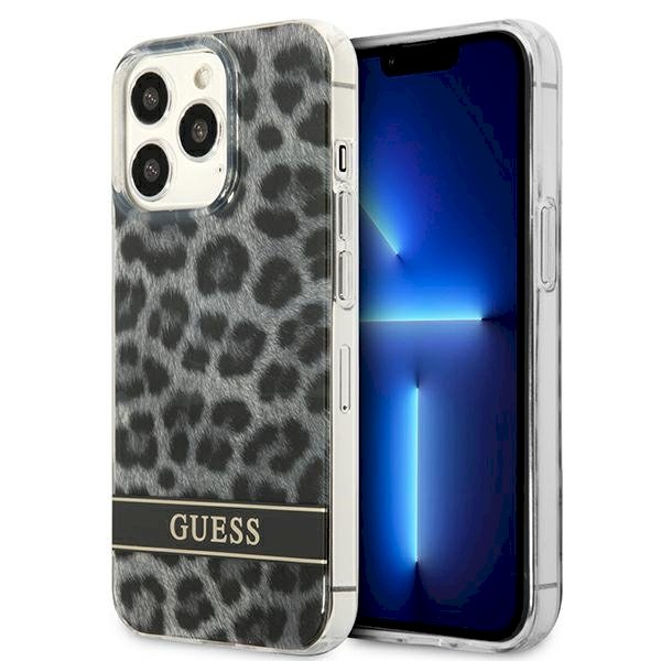 Guess GUHCP13LHSLEOK Hardcase Leopard Aizsargapvalks priekš