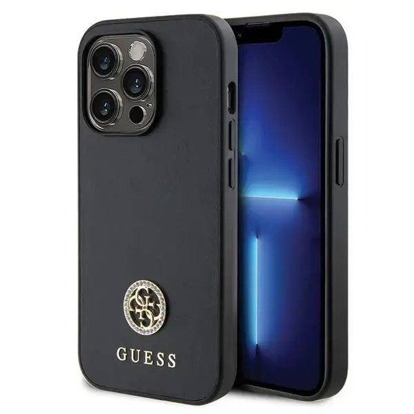 Guess Strass Metal Logo Back Case