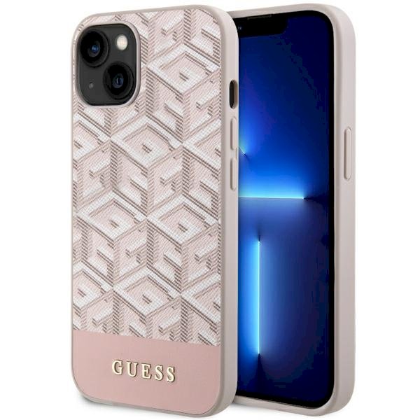 Guess GUHMP14MHGCFSEP GCube Stripes MagSafe Aizsargapvalks