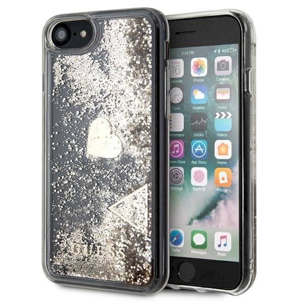 Guess GUOHCI8GLHFLGO Hardcase Glitter Charms Aizsargapvalks
