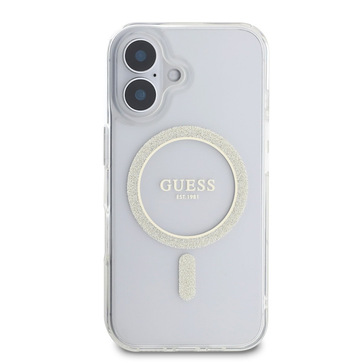 Guess IML Glitter Ring MagSafe Case
