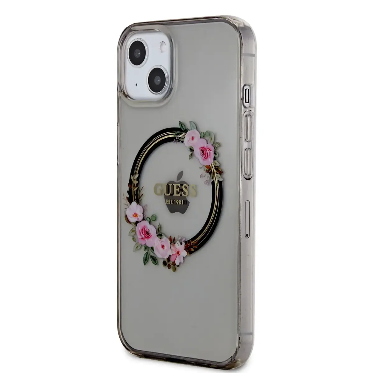 Guess PC|TPU Flowers Ring Glossy Logo