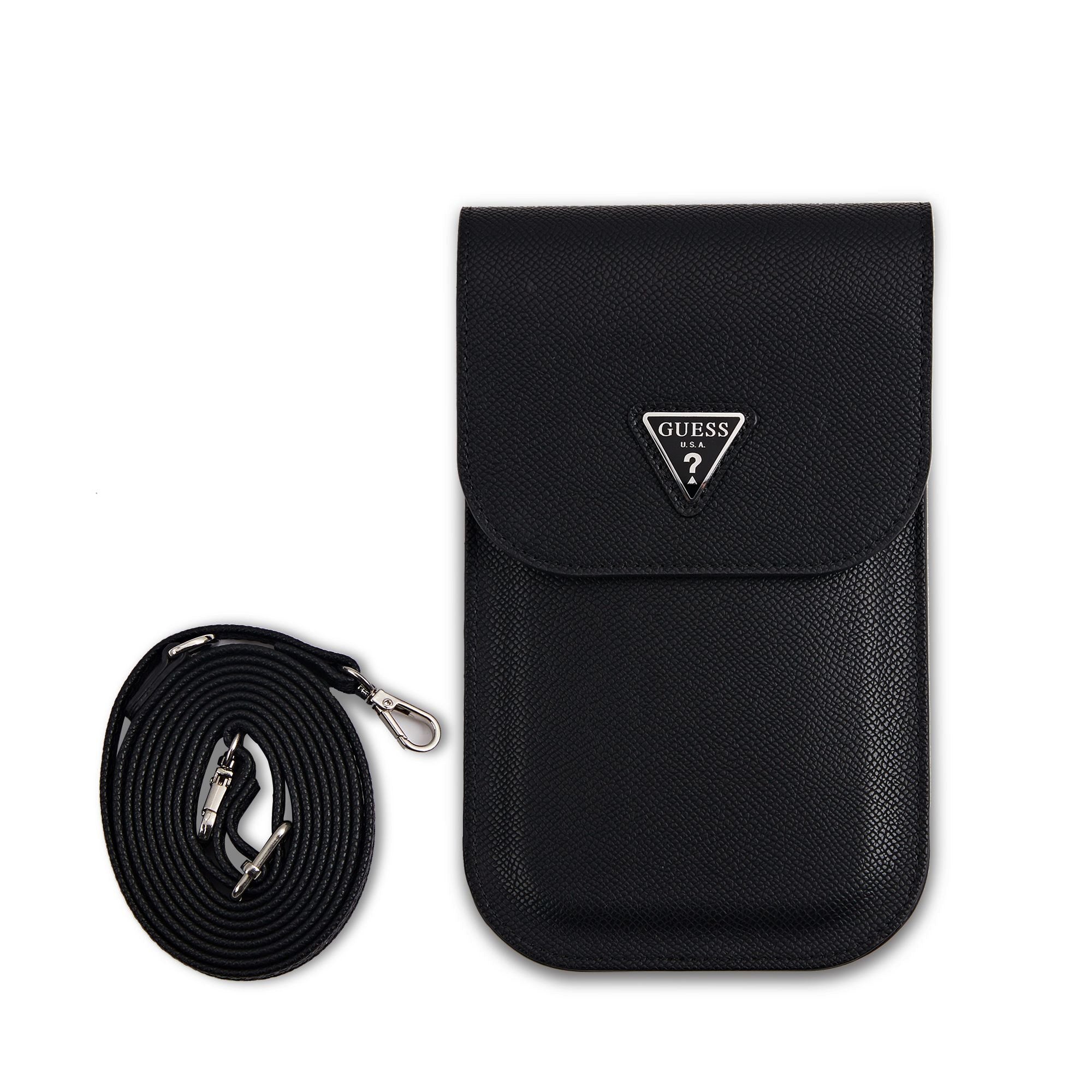 Guess PU Grained Triangle Logo Phone