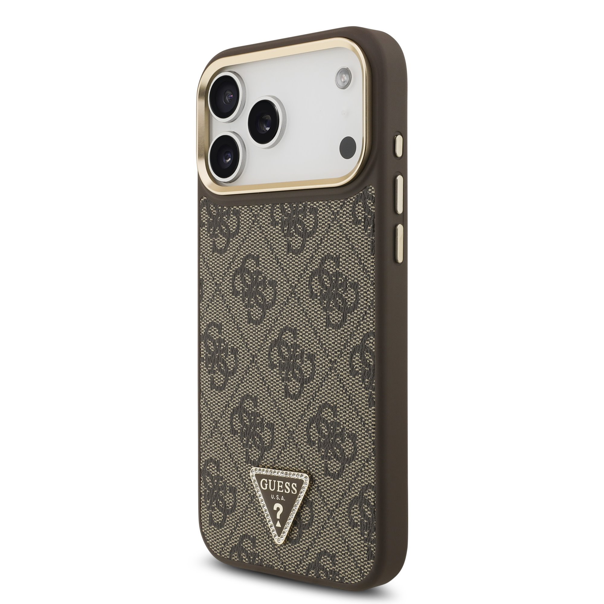Guess PU Leather 4G Strass Triangle