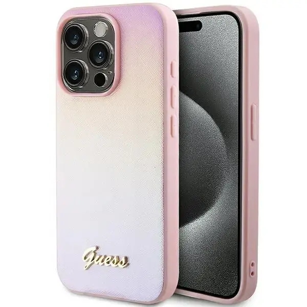 Guess Saffiano Iridescent Script case for