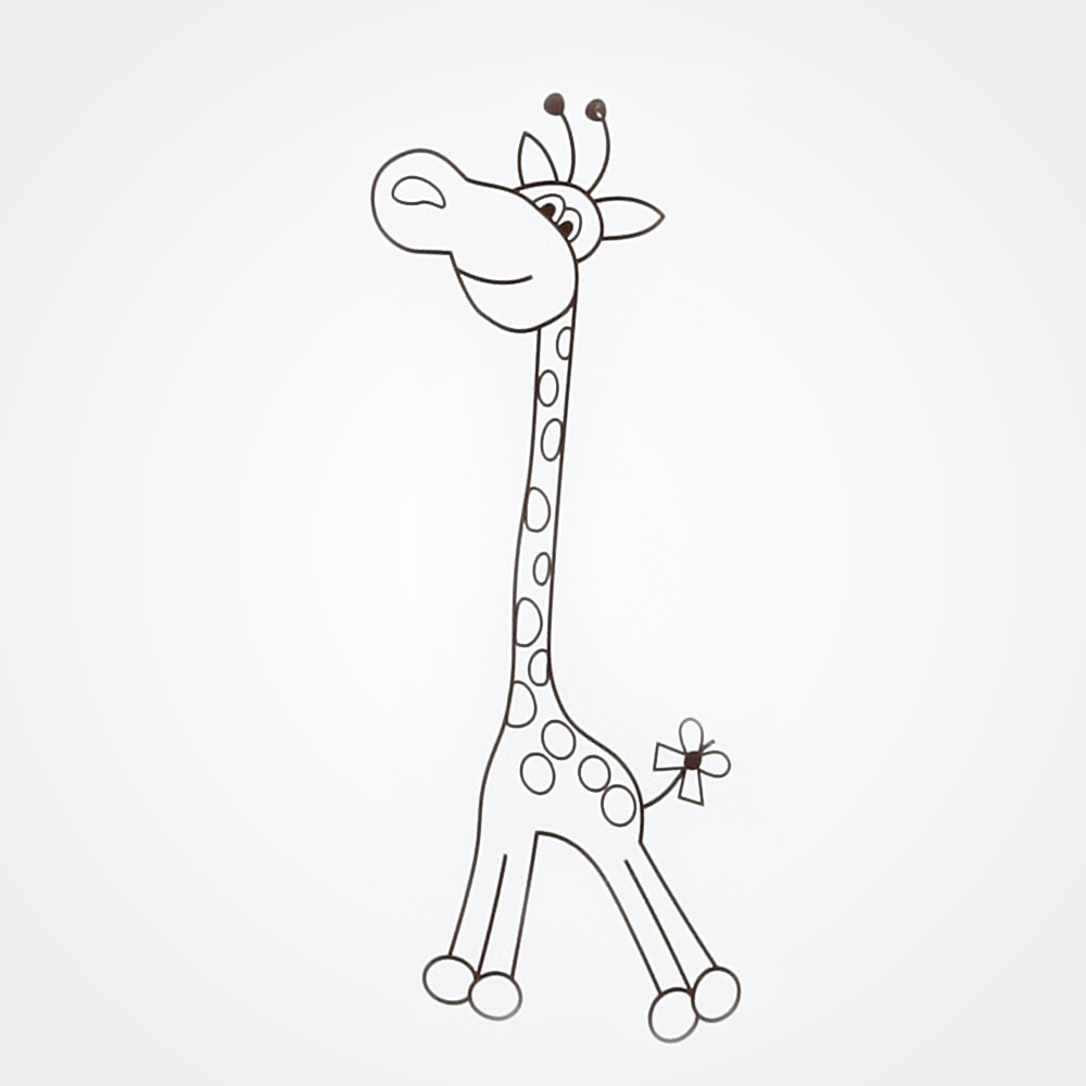 Gulta SAFARI GIRAFFE balta (Klupś-Hen) |