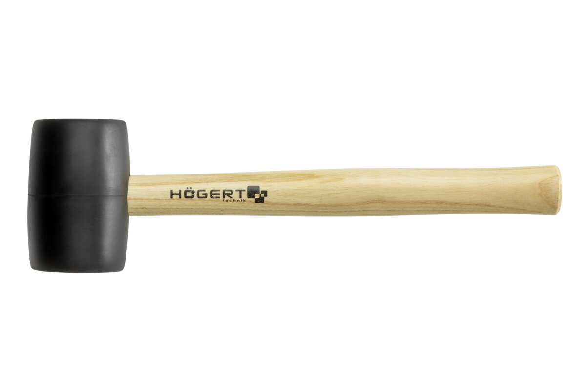 HOGERT Gumijas āmurs 680 g, melns