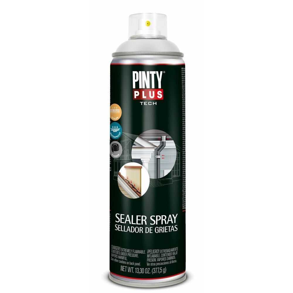 Gumijots pelēks hermētiķis aerosolā PintyPlus 500ml