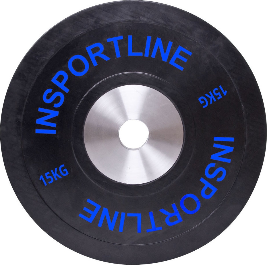 Gumijots svara disks inSPORTline Bumper Plate
