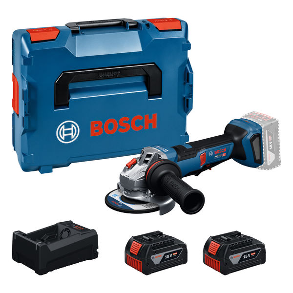 BOSCH GWS18V-11PS, 125mm, 2x 5,0Ah