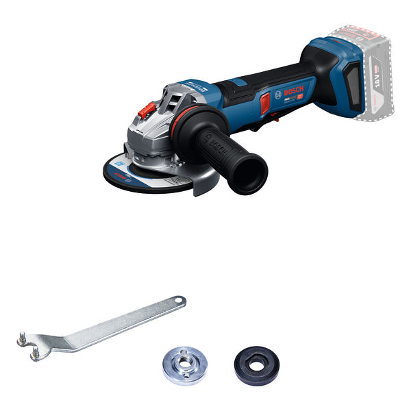 Bosch Powertools GWS18V-11PS, 125mm, Solo, CT