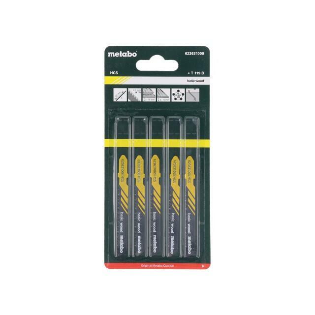 METABO Hacksaw blade-set; wood,plastic,jigsaw