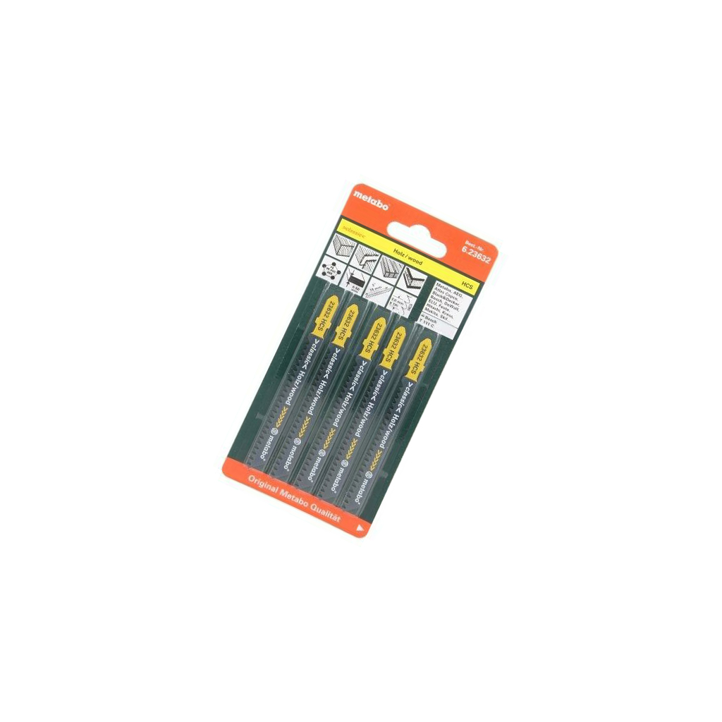 METABO Hacksaw blade-set; wood,plastic,jigsaw