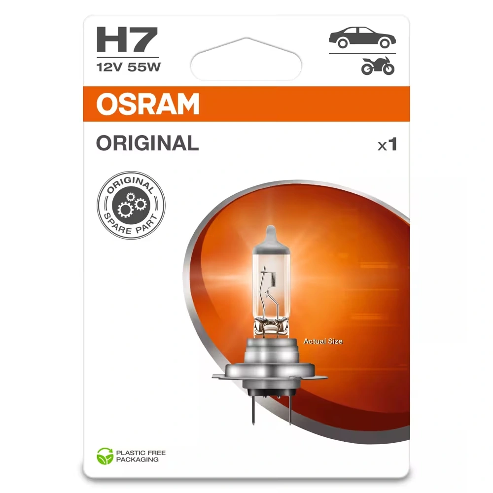 Autolampa H7 55W 12V Osram (4050300925202)