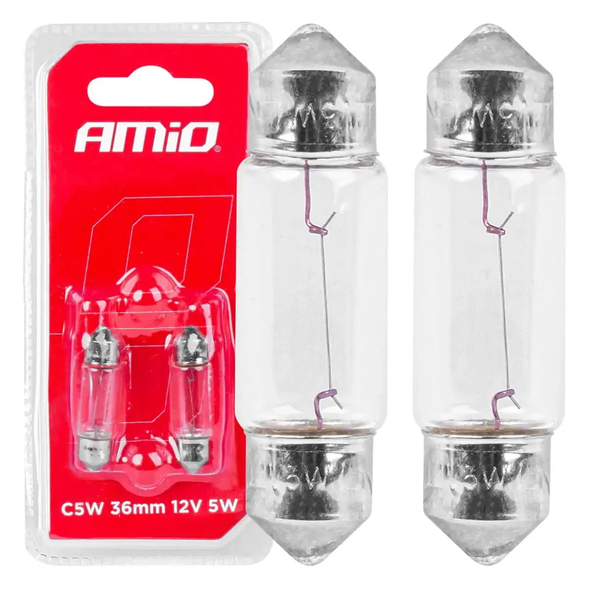 AMIO Halogēna spuldzes C5W Festoon SV8